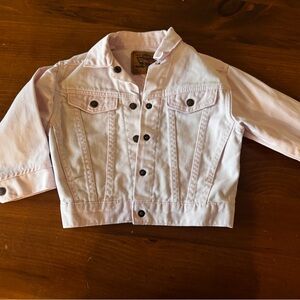 Levi's Pink Jean Jacket Classic Cropped Design
